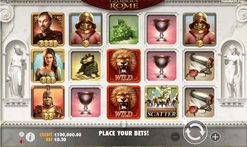 Glorious Rome เกมสล็อต เว็บตรง จากค่าย Pragmatic Play joker สล็อต 888