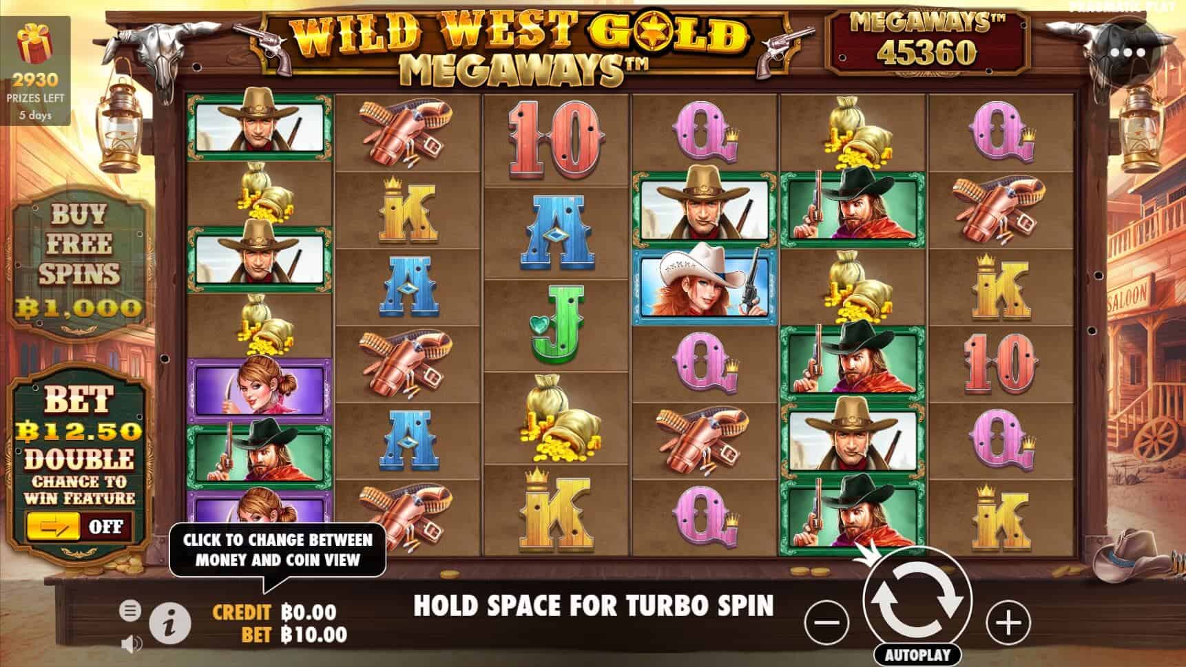 Wild West Gold Megaways เกมสล็อต เว็บตรง จากค่าย Pragmatic Play โจ๊กเกอร์ 123