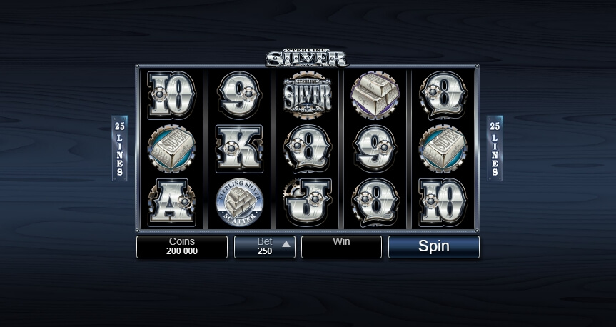 Sterling Silver 3D MICROGAMING joker slot