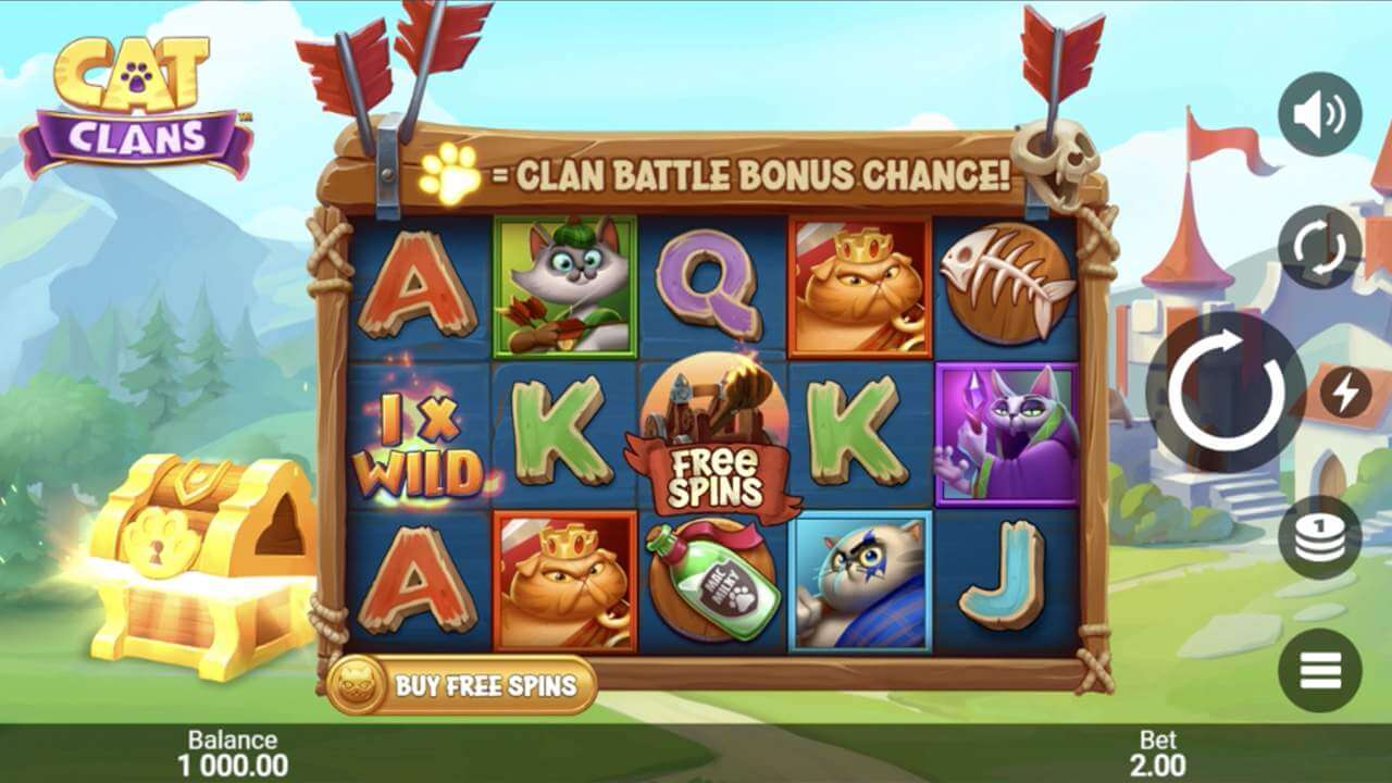 Cat Clans Microgaming สล็อตโจ๊กเกอร์